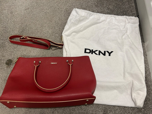 Genuine dkny red saffiano - genuine,