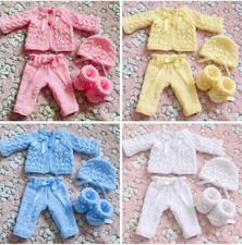 Hand knitted DOLLS CLOTHES
