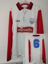 Match Worn Rushden & Diamonds Home Football Shirt 1995/97. #6. Mens Large.