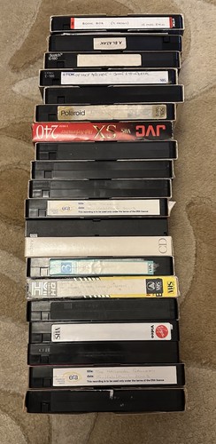 Assorted vhs video tapes - 20,