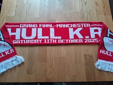 Rugby Grand Final Hull team scarf Saturday 11th October 2025