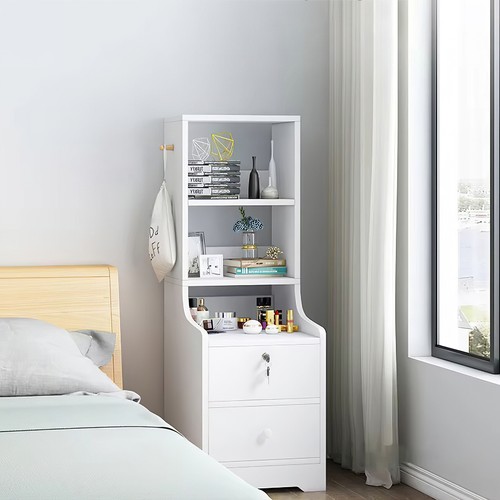 Tall tier bedside cabinet - bedside,