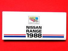 1988 NISSAN Sales Brochure inc