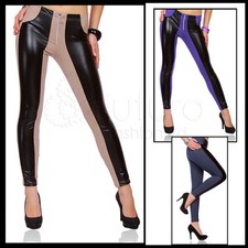 Sexy Shiny Wet Look & Cotton