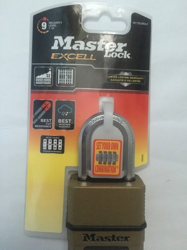 Master lock excel - excel-4, digit