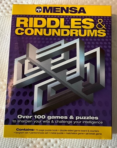 Mensa riddles conundrums - mensa, &