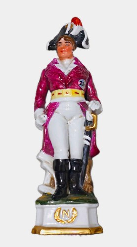 Porcelain military officer - porcelain,