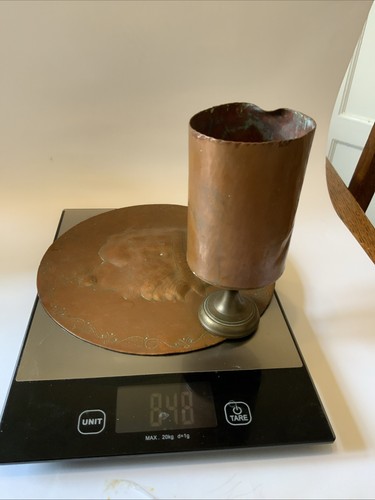 Vintage copper brass goblet - vintage,