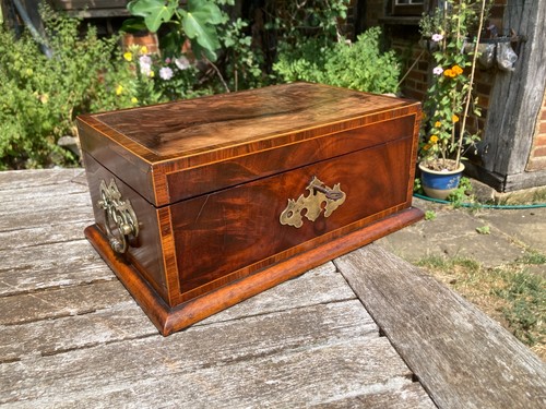 Antique georgian jewellery box - georgian,
