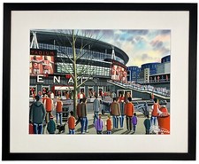 Arsenal. Quality Football Club FC Stadium Memorabilia Art Print. 20" x 16" Frame