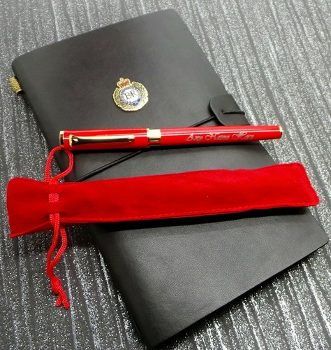 Royal engineers leather note - engineers,