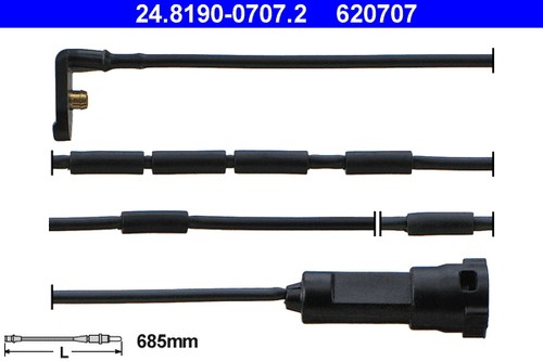 Front warning contact brake - warning,