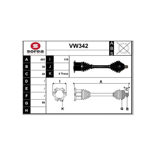 Sera cardan drive shaft for - cardan,