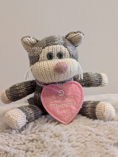 Boofle puddy knitted cat plush - cat,