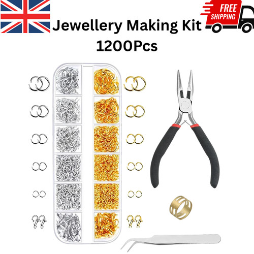 Jewellery making kit 1200pcs - jewellery,