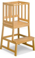Kitchen Stool for Toddlers, Kids Standing Tower, Bamboo Nursery Step Stool