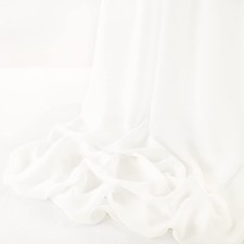 Ivory Chiffon Fabric by The