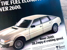 AUSTIN ROVER 2600 1970s ORIGINAL FRAMEABLE WALL ART MAGAZINE CAR ADVERT
