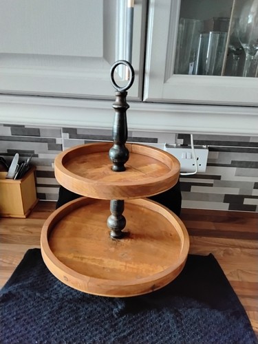 Vintage tier wood cast - 2,