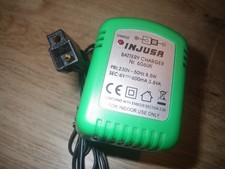 INJUSA  6V  BATTERY CHARGER FOR ELECTRIC SIT N RIDE -ON  TOYS VEHICLES