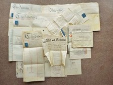 1813-1924 Job Lot 13 Vellum