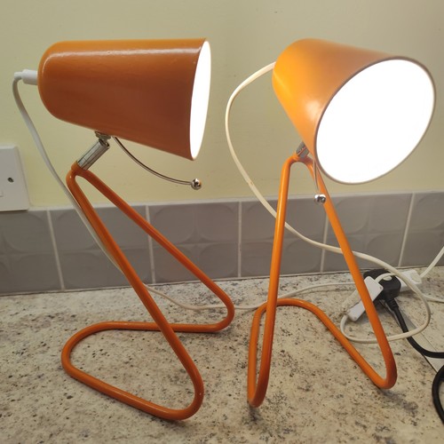 Habitat lizzie orange metal - 2x,