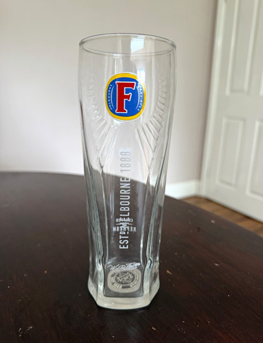Foster lager pint glass - lager,