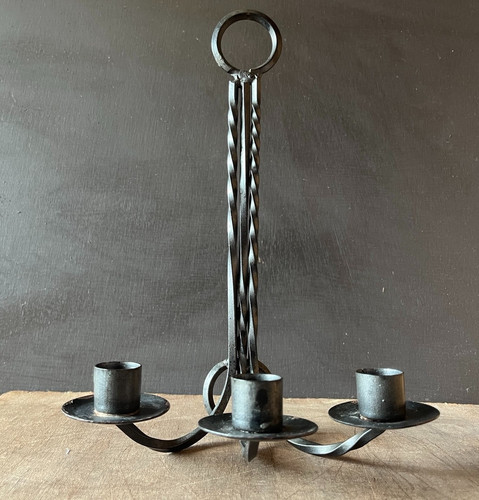 Vintage wrought iron arm - vintage,