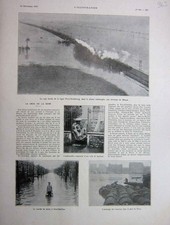 Original Old Vintage Print