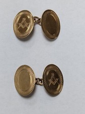 Rare 9ct Gold Masonic