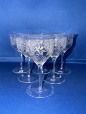 Vintage sherry glasses with - sherry,