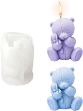 Bear Candle Silicone Mold, 3D