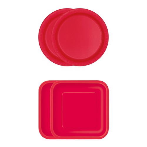 Disposable party plates solid - disposable,