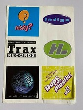 Vintage 90's 2000's? Magazine Club Promo Stickers Frisky Indigo Dope on Plastic