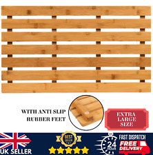 Bamboo Wooden Slatted Duck Board Rectangular NON Slip Shower & Bath Duckboard