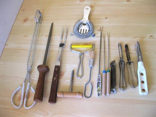 Lot vintage kitchen tools - 14,