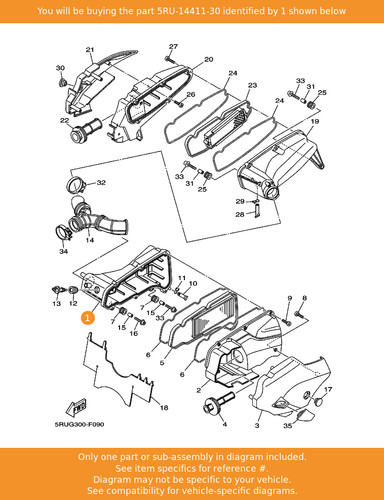 Yamaha case air cleaner - case,,