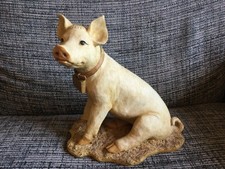 Pottery Babe Pig, coloured and