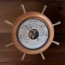 Art Deco Style Barometer Ships