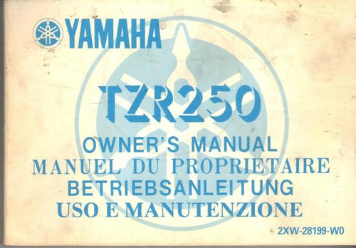 Yamaha tzr250 1989 owners - yamaha,
