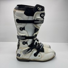 ALPINESTARS TECH 8 RS WHITE BLACK MOTORCYCLE BOOTS BIKER UK 11 US 12
