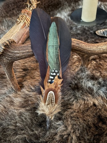 Smudging feather fan wand - smudging,