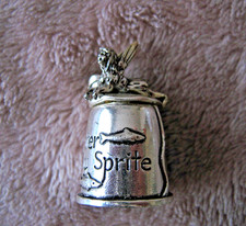 Silver Scenes  Silver Plated thimble - Water Lily Sprite