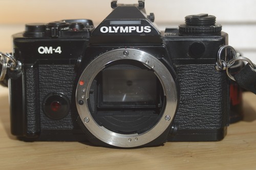 Black olympus om4 slr - om4, camera