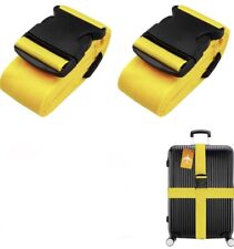 2pcs Adjustable Luggage Straps Extra Strong Safety Suitcase Travel Baggage Belt