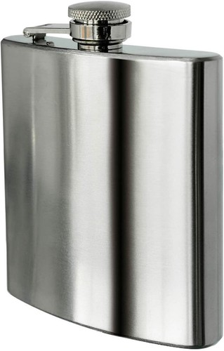 Silver hip flask 8oz - hip, 227ml