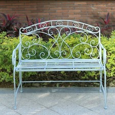 Metal garden bench patio - garden,