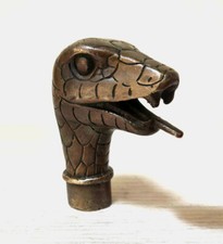 Victorian Old Bronze Cane Hand