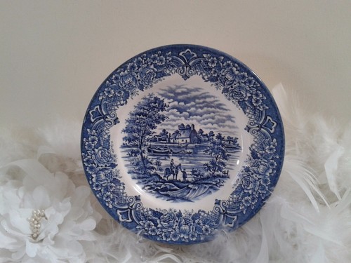 White blue plate with - &,