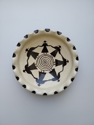 1970s spiral dance ceramic - spiral,